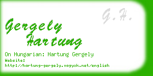 gergely hartung business card
